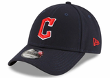 Cleveland Guardians New Era Road The League Navy 9FORTY Adjustable Hat - Pro Jersey Sports