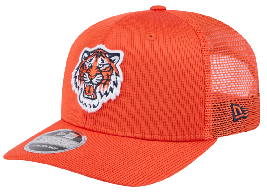Detroit Tigers New Era Orange 2025 Spring Training 9SEVENTY Trucker Hat - Pro Jersey Sports