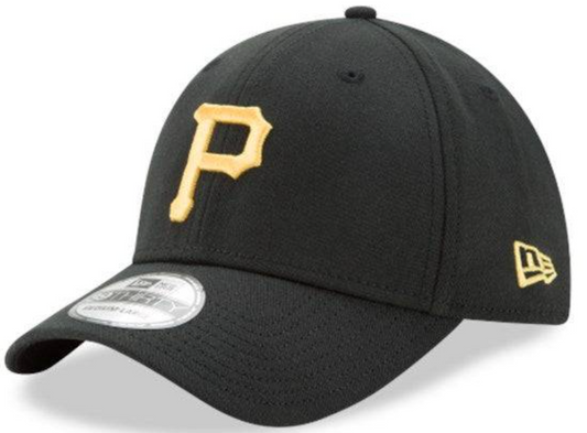 Pittsburgh Pirates New Era 39Thirty Black Team Classic Flex Hat - Pro Jersey Sports