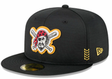 Men's Pittsburgh Pirates New Era Black 2024 Alternate Clubhouse 1914 59FIFTY Fitted Hat - Pro Jersey Sports