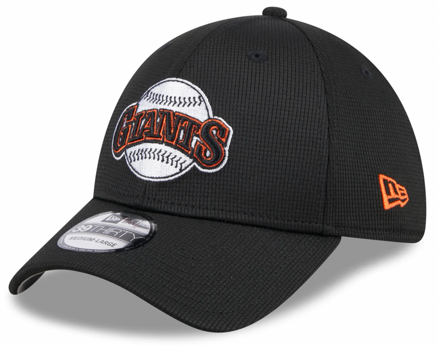 Men's San Francisco Giants New Era 2024 Batting Practice Black 39THIRTY Flex-Fit Hat - Pro Jersey Sports
