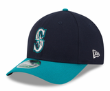 Seattle Mariners Navy/Teal New Era Player Replica M-Crown 9FORTY Adjustable Hat - Pro Jersey Sports