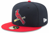 Men's St. Louis Cardinals New Era Navy/Red Game Authentic Collection Alternate 2 On-Field 59FIFTY Fitted Hat - Pro Jersey Sports