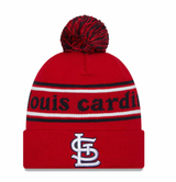 St. Louis Cardinals New Era Marquee Cuffed Knit Hat with Pom - Pro Jersey Sports