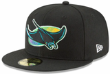 Men's Tampa Bay Devil Rays 1998 Cooperstown Collection Black 59Fifty Fitted Hat - Pro Jersey Sports