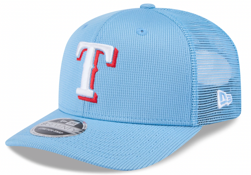 Texas Rangers New Era Blue 2025 Spring Training 9SEVENTY Trucker Hat - Pro Jersey Sports