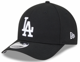 Los Angeles Dodgers Black and White New Era M-Crown 9FORTY Adjustable Hat - Pro Jersey Sports