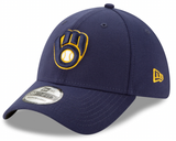 Milwaukee Brewers Alternate Navy New Era MLB Team Classic 39THIRTY Hat - Pro Jersey Sports