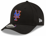 New York Mets Black Alternate 2 New Era Player Replica M-Crown 9FORTY Adjustable Hat - Pro Jersey Sports