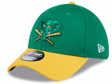 Men's Oakland Athletics New Era 2024 Batting Practice Green/Yellow 39THIRTY Flex-Fit Hat - Pro Jersey Sports