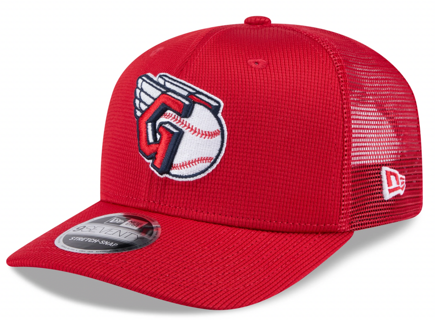 Cleveland Guardians New Era Red 2025 Spring Training 9SEVENTY Trucker Hat - Pro Jersey Sports