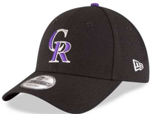 Colorado Rockies Black 9FORTY Adjustable League Cap by New Era - Pro Jersey Sports