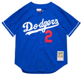 Men’s Mitchell & Ness Los Angeles Dodgers Tommy Lasorda 1995 Authentic Replica Blue Mesh Batting Practice Jersey - Pro Jersey Sports