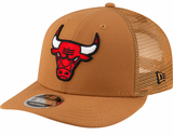 Chicago Bulls New Era Bronze Low Profile Trucker 9FIFTY Snapback Hat - Pro Jersey Sports