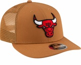 Chicago Bulls New Era Bronze Low Profile Trucker 9FIFTY Snapback Hat - Pro Jersey Sports
