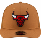 Chicago Bulls New Era Bronze Low Profile Trucker 9FIFTY Snapback Hat - Pro Jersey Sports