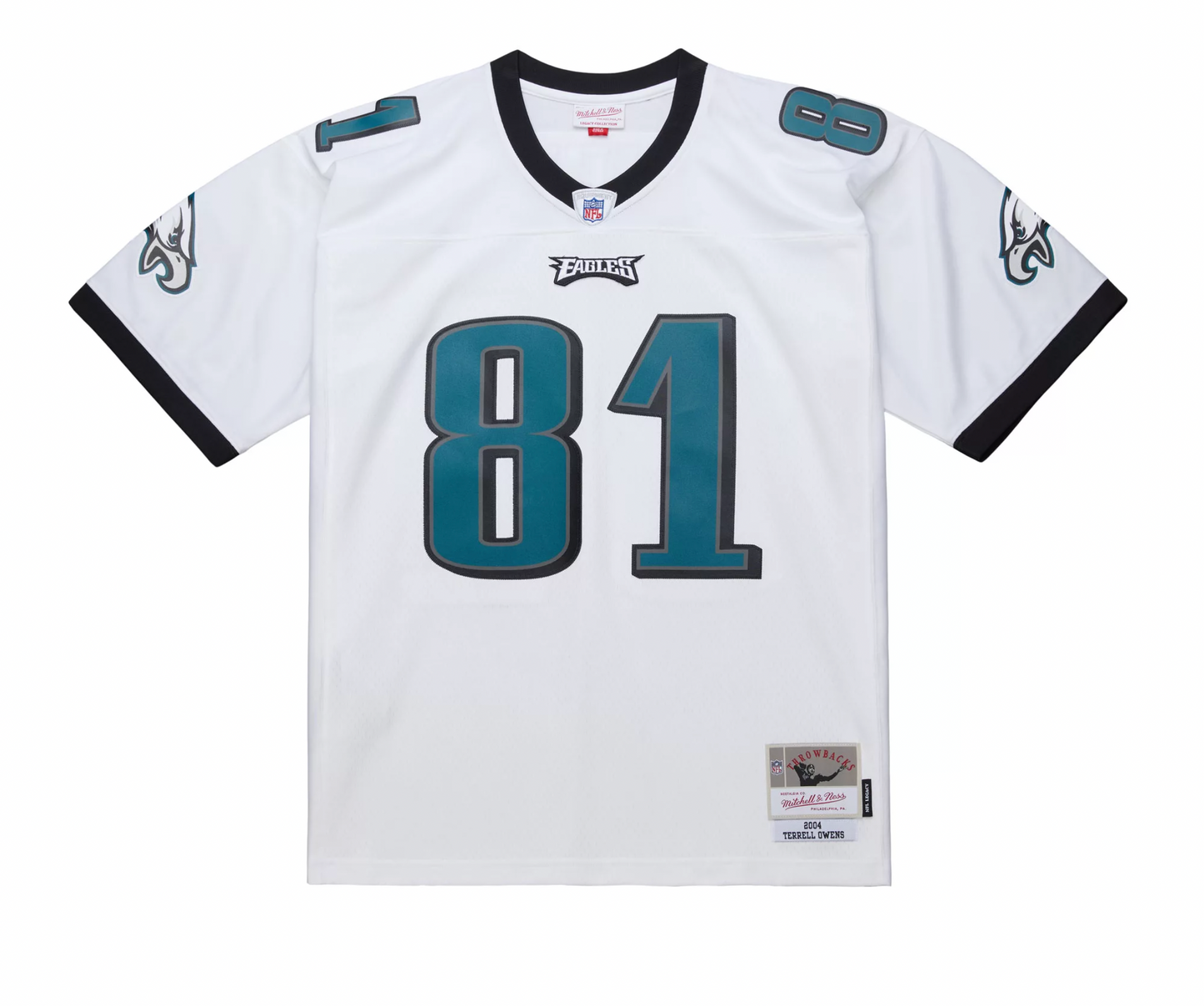 Men's Terrell Owens Philadelphia Eagles 2004 White Mitchell & Ness Legacy Replica Jersey - Pro Jersey Sports