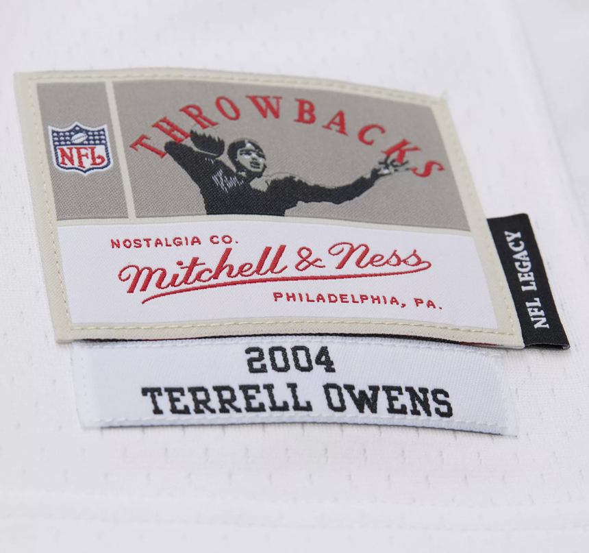 Men's Terrell Owens Philadelphia Eagles 2004 White Mitchell & Ness Legacy Replica Jersey - Pro Jersey Sports