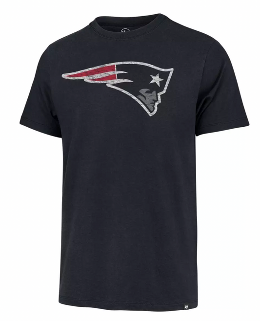 New England Patriots Mens Atlas Blue Premier Franklin Tee By 47' Brand