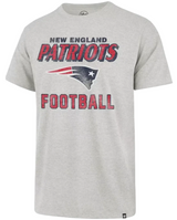 New England Patriots Mens Relay Grey Dozier Tee By 47' Brand - Pro Jersey Sports