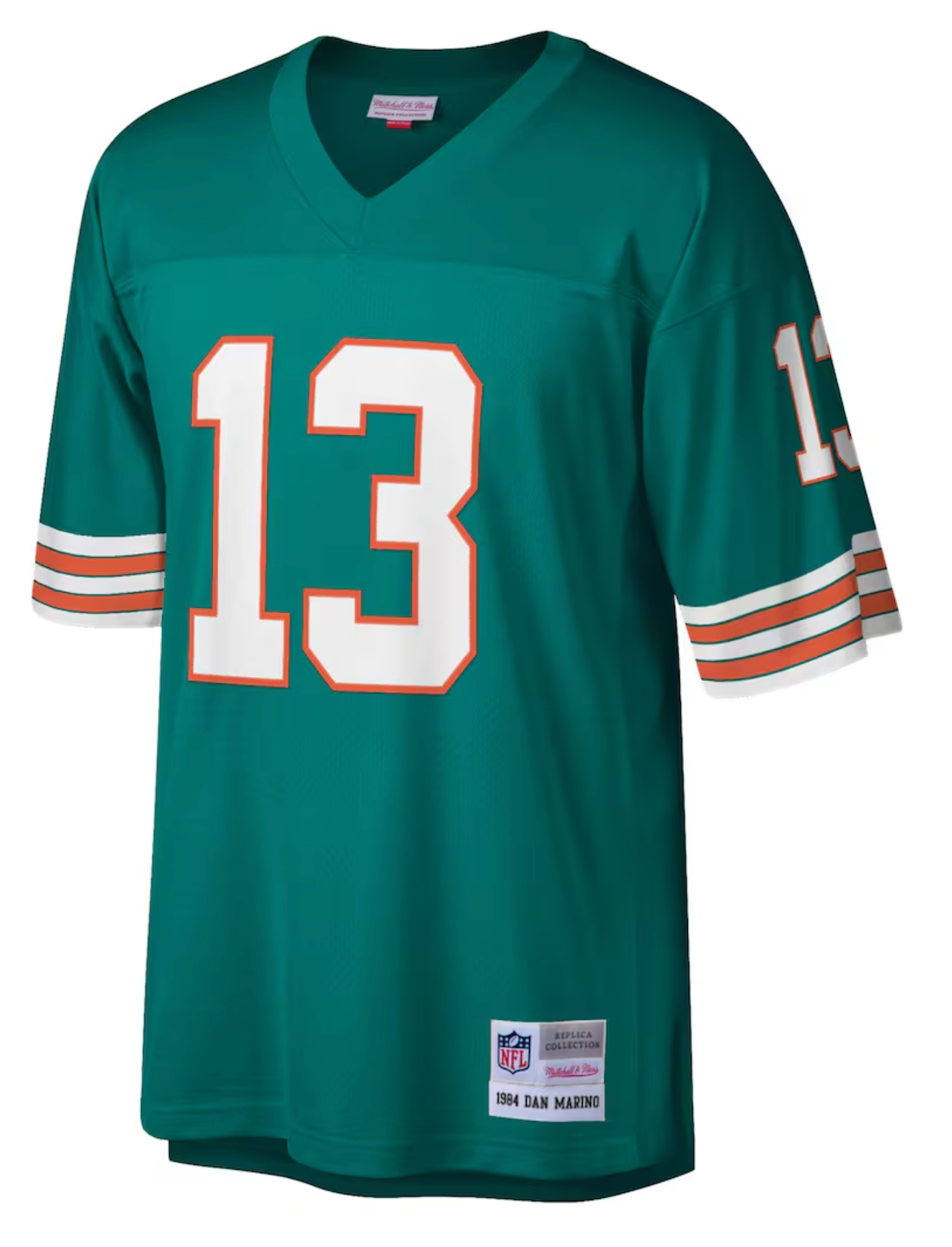 Mens Miami Dolphins Dan Marino Mitchell & Ness Aqua Retired Player Vintage Replica Jersey