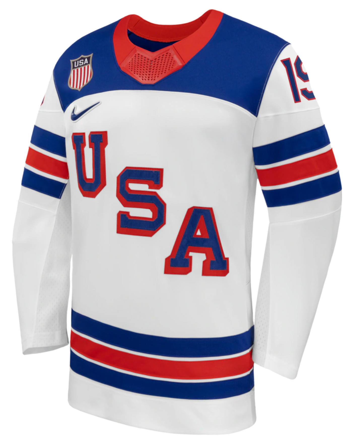Men's Team USA Hockey Nike Matthew Tkachuk #19 White Replica Jersey