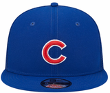 Chicago Cubs Primary Logo New Era Blue 9FIFTY Mesh Trucker Snapback Hat - Pro Jersey Sports