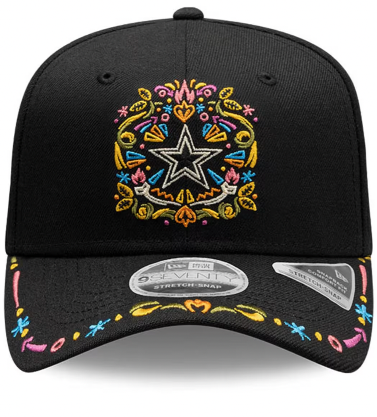Men's Dallas Cowboys New Era Black Hasta La Muerte 25 9SEVENTY Adjustable Hat
