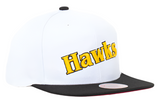 Atlanta Hawks Mitchell & Ness Hardwood Classics Reload 2.0 Snapback Hat - White/Black - Pro Jersey Sports