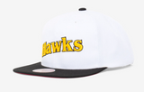Atlanta Hawks Mitchell & Ness Hardwood Classics Reload 2.0 Snapback Hat - White/Black - Pro Jersey Sports