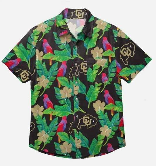 Men's Colorado Buffaloes Floral Hawaiian Shirt