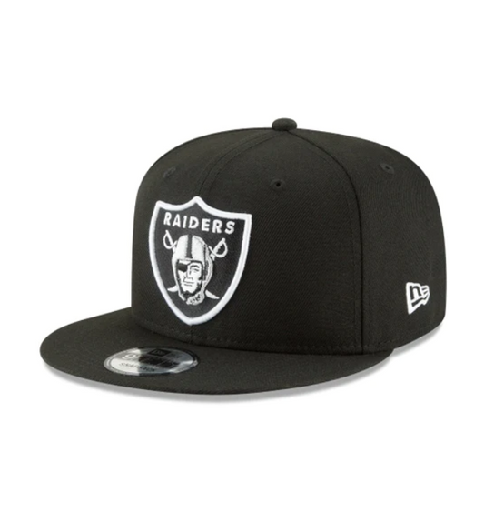Las Vegas Raiders New Era Black 9FIFTY Adjustable Snapback Hat