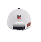 Men's Chicago Bears 2023 Sideline Secondary Logo White/Navy 9TWENTY Adjustable Hat - Pro Jersey Sports