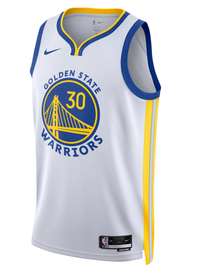 Youth Golden State Warriors Stephen Curry Nike White Swingman Icon Jersey