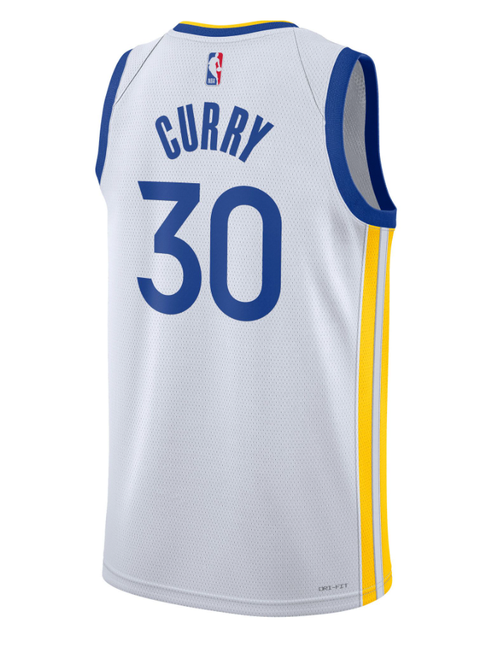 Youth Golden State Warriors Stephen Curry Nike White Swingman Icon Jersey