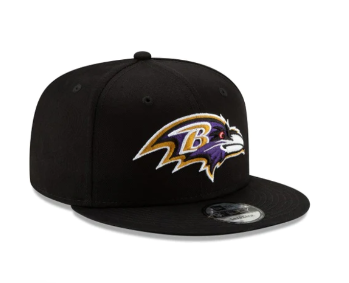Baltimore Ravens New Era Black Basic 9FIFTY Snapback Hat