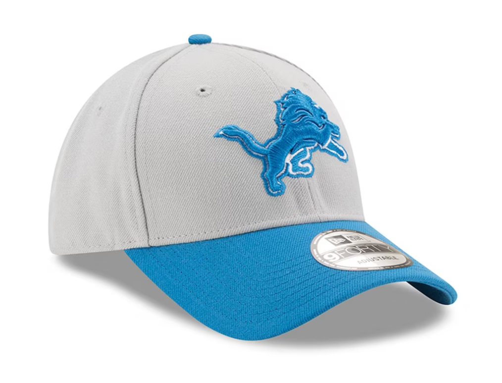 Detroit Lions Blue The League 2 Tone Gray/Blue 9FORTY Adjustable Game Cap