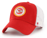 Kansas City Chiefs Red Highline 47 Clean Up Trucker Adjustable Hat - Pro Jersey Sports