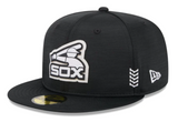 Chicago White Sox New Era Black & White 2024 Clubhouse 59FIFTY Fitted Hat - Pro Jersey Sports