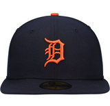 Men's Detroit Tigers New Era Navy Road Authentic Collection On-Field Logo 59FIFTY Fitted Hat - Pro Jersey Sports