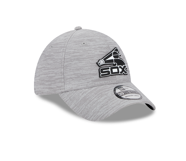 Men's Chicago White Sox New Era Gray 2023 Clubhouse 39THIRTY Flex Fit Hat