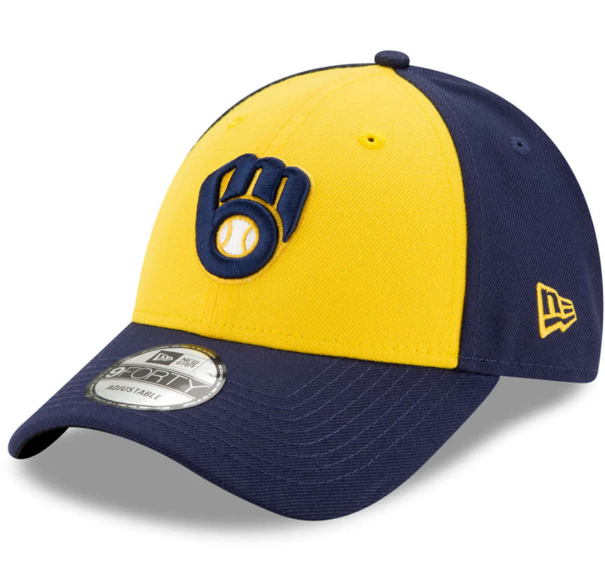 Men's Milwaukee Brewers Alternate The League 9FORTY Adjustable Hat - Navy