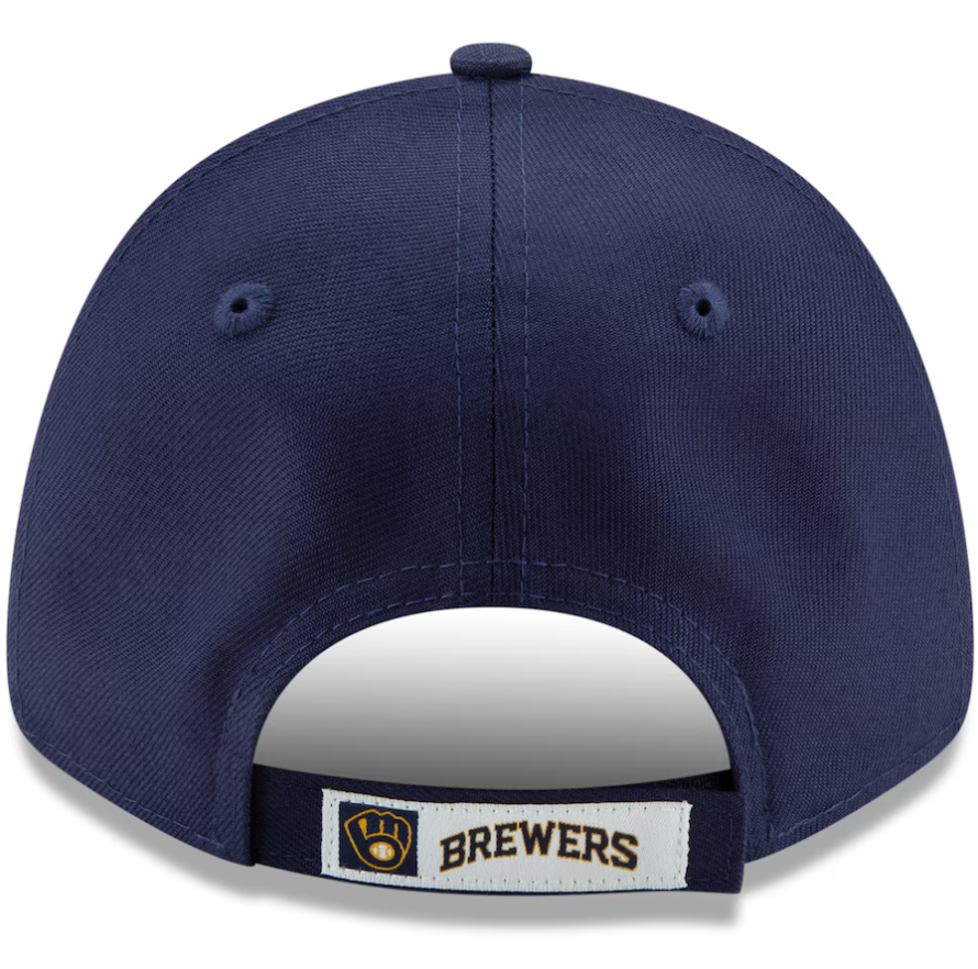 Men's Milwaukee Brewers New Era Navy Game The League 9FORTY Adjustable HatHat