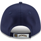 Men's Milwaukee Brewers New Era Navy Game The League 9FORTY Adjustable HatHat - Pro Jersey Sports