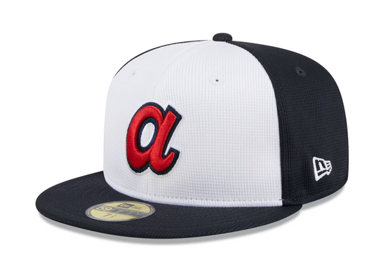 Men's Atlanta Braves New Era White 2024 Batting Practice 59FIFTY Fitted Hat