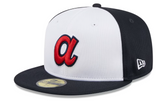 Men's Atlanta Braves New Era White 2024 Batting Practice 59FIFTY Fitted Hat - Pro Jersey Sports