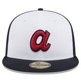 Men's Atlanta Braves New Era White 2024 Batting Practice 59FIFTY Fitted Hat - Pro Jersey Sports