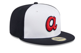 Men's Atlanta Braves New Era White 2024 Batting Practice 59FIFTY Fitted Hat - Pro Jersey Sports