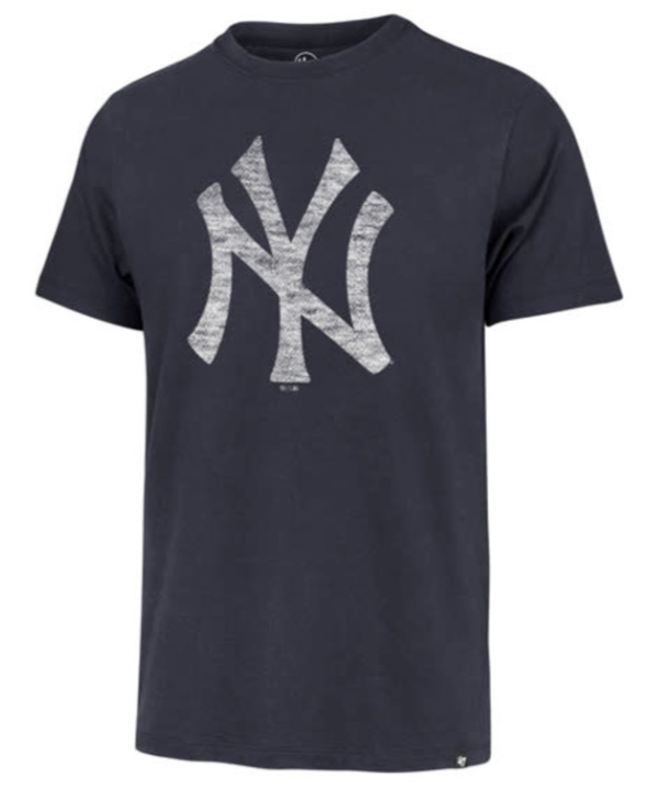 New York Yankees Men’s 47 Brand Cooperstown Atlas Blue Premier Franklin T-Shirt Tee