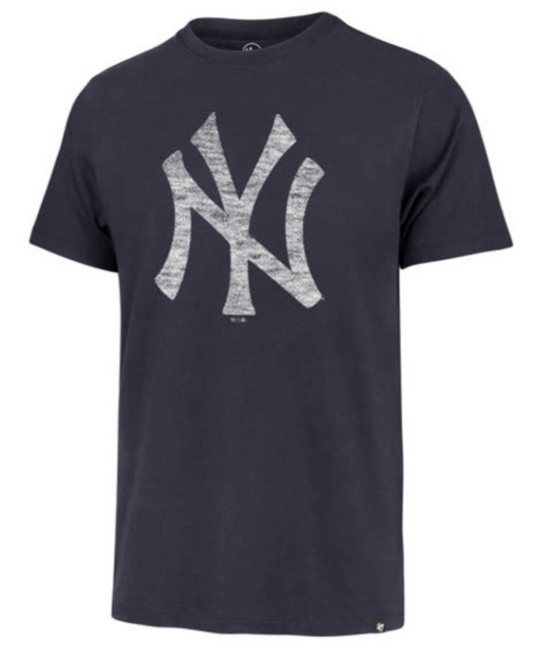 New York Yankees Men’s 47 Brand Cooperstown Atlas Blue Premier Franklin T-Shirt Tee
